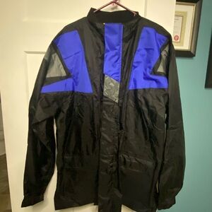 Fieldsheer Jacket Mens Large Black RainGuard Repellant Motorcycle Zip Size XXL